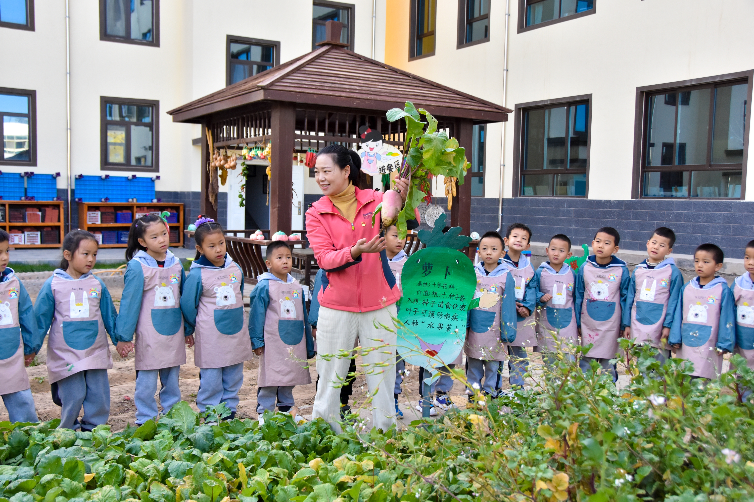 1.甘肅臨澤：濱河幼兒園“種植農場” 體驗農耕樂趣1.JPG